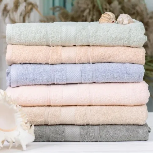 Набор банных полотенец (6 шт.) Е №5021 SoftNes "Shine"