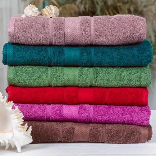 Набір рушників банних (6 шт.) Е №5023 SoftNes "Darkness"