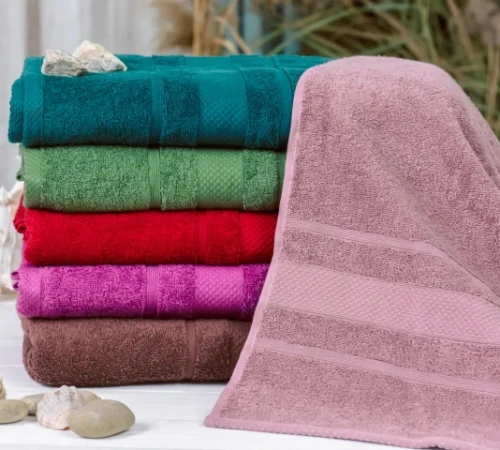 Набір рушників банних (6 шт.) Е №5023 SoftNes "Darkness" - 2