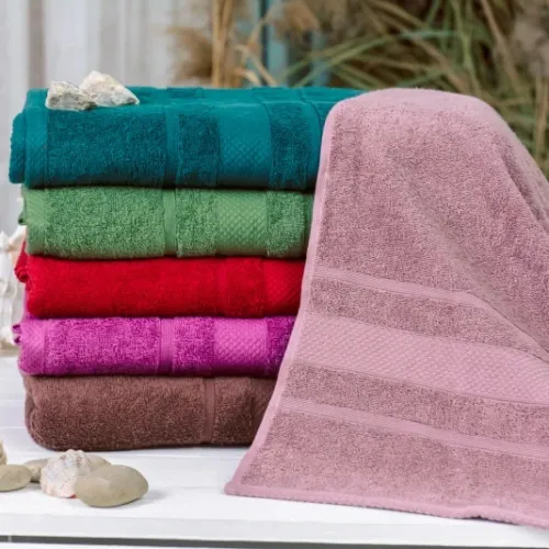 Набір рушників банних (6 шт.) Е №5023 SoftNes "Darkness" - 2