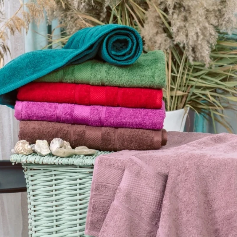 Набор банных полотенец (6 шт.) Е  №5023 SoftNes "Darkness" - 2