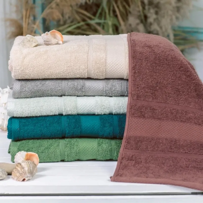 Набір рушників банних (6 шт.) Е №5024 SoftNes "Nature" - 1