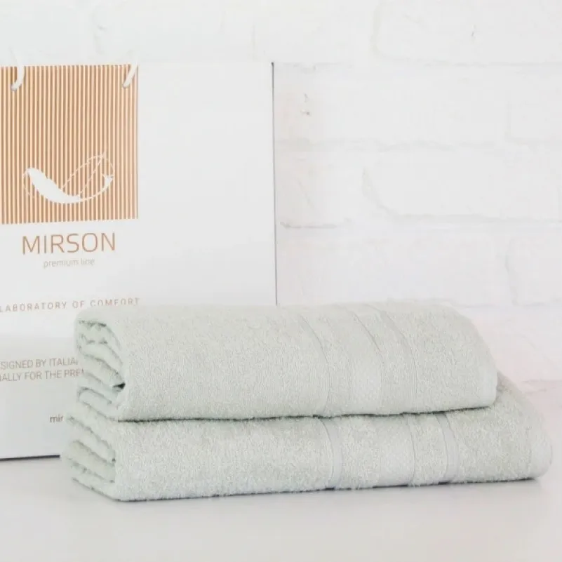 Набор банных полотенец (2 шт.) Е №5078 Elite SoftNess Menthol