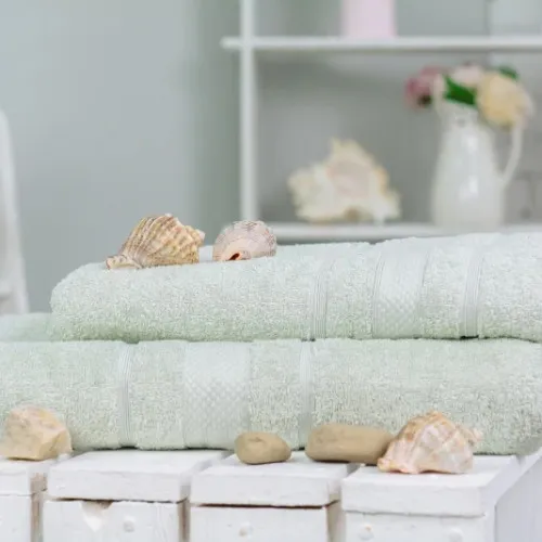 Набор банных полотенец (2 шт.) Е №5078 Elite SoftNess Menthol - 2