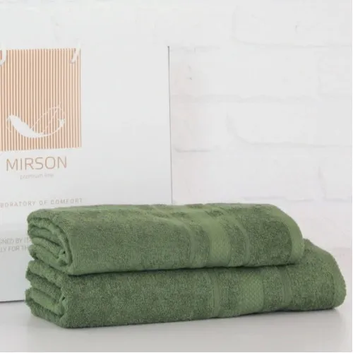 Набор банных полотенец (2 шт.) Е №5079 Elite SoftNess Military