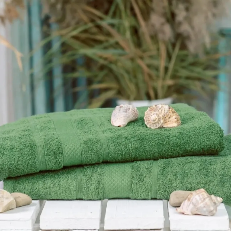 Набор банных полотенец (2 шт.) Е №5079 Elite SoftNess Military - 1