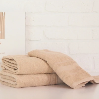 Набір банних рушників (3 шт.) Е №5084 Elite SoftNess Beige
