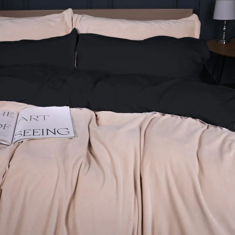 Комплект постельного белья Велюр Winter Frost 28-0004 + 28-0007 Saintpaulia Velvet - 3