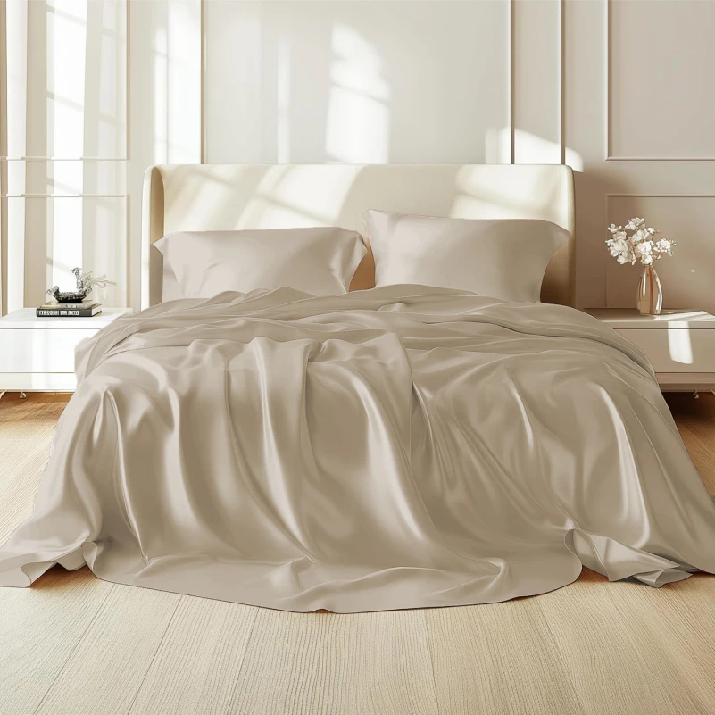 Комплект постільної білизни 100% натуральний шовк сорт Mulberry 30-02 smoky