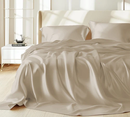 Комплект постільної білизни 100% натуральний шовк сорт Mulberry 30-02 smoky - 2