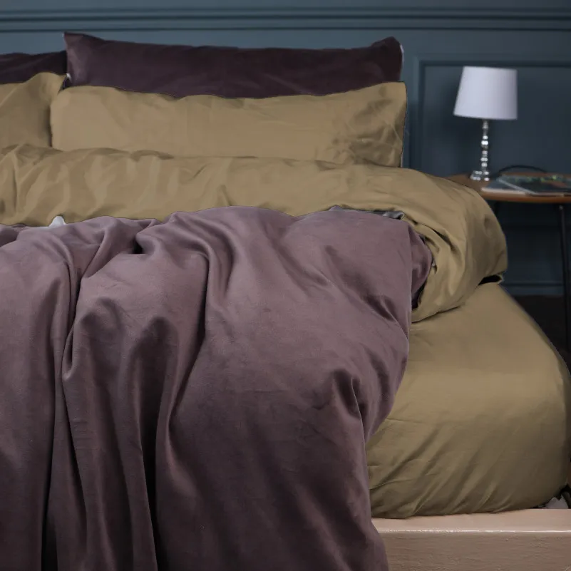 Комплект постільної білизни Велюр Winter Delicate 28-0069 Trombone - 4