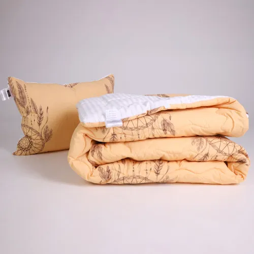 Набір антиалергенний BamBoo Зима №3030 Сolor Fun Line (чохол бязь 100%) Cat (ковдра + подушка середня)