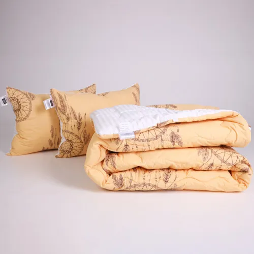 Набір антиалергенний Tencel Зима №3067 Сolor Fun Line (чохол бязь 100%) Cat (ковдра + 2 подушки середні)