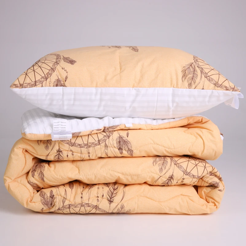 Набір вовняний Зима №3048 Сolor Fun Line (чохол бязь 100%) Cat (ковдра + подушка середня) - 2