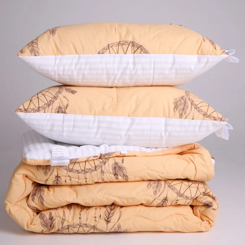 Набір шовковий Зима №3055 Сolor Fun Line (чохол бязь 100%) Cat (ковдра + 2 подушки середні) - 3