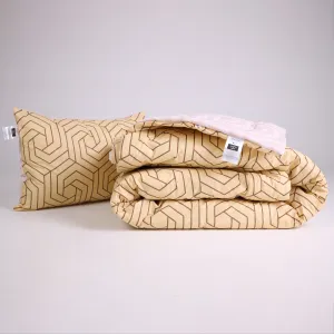 Набір антиалергенний Tencel Зима №3070 Сolor Fun Line (чохол бязь 100%) Geometry (ковдра + середня подушка)