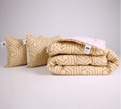 Літній постільний комплект №2818 Сolor Fun Line Geometry Бавовна (ковдра + 2 наволочки)