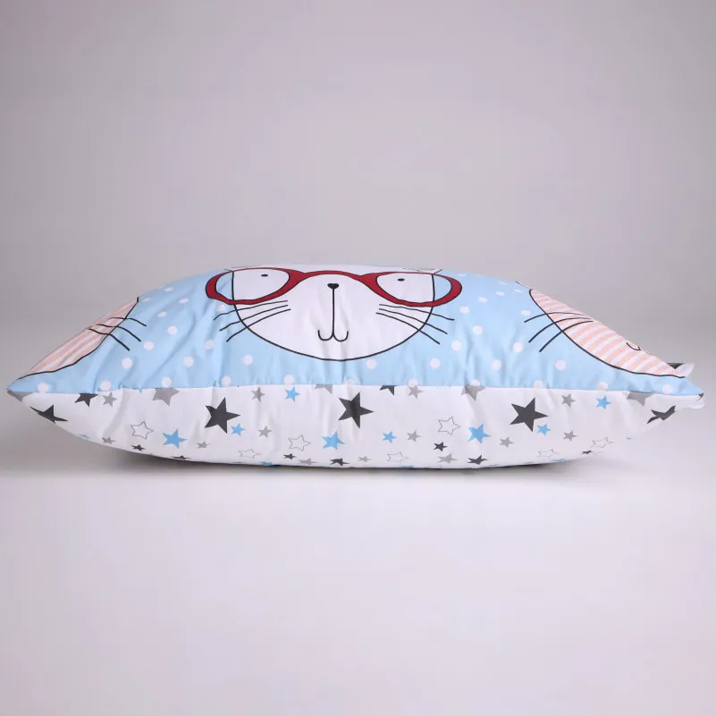 Набір антиалергенний EcoSilk Зима №3020 Сolor Fun Line (чохол бязь 100%) Whales (ковдра + подушка середня) - 7