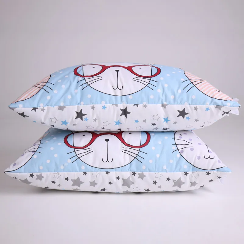 Набір бавовняний Зима №3045 Сolor Fun Line (чохол бязь 100%) Whales (ковдра + 2 подушки середні) - 6