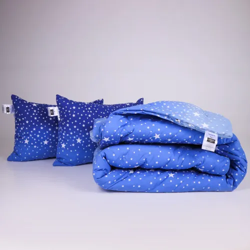 Набір №1232 Сolor Fun Line 17-0432 Milky Way Tencel Літо (ковдра + 2 подушки середні)