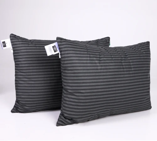 Набір подушок №0112 Сolor Fun Line 17-0611 Stripe Black Tencel (середні)