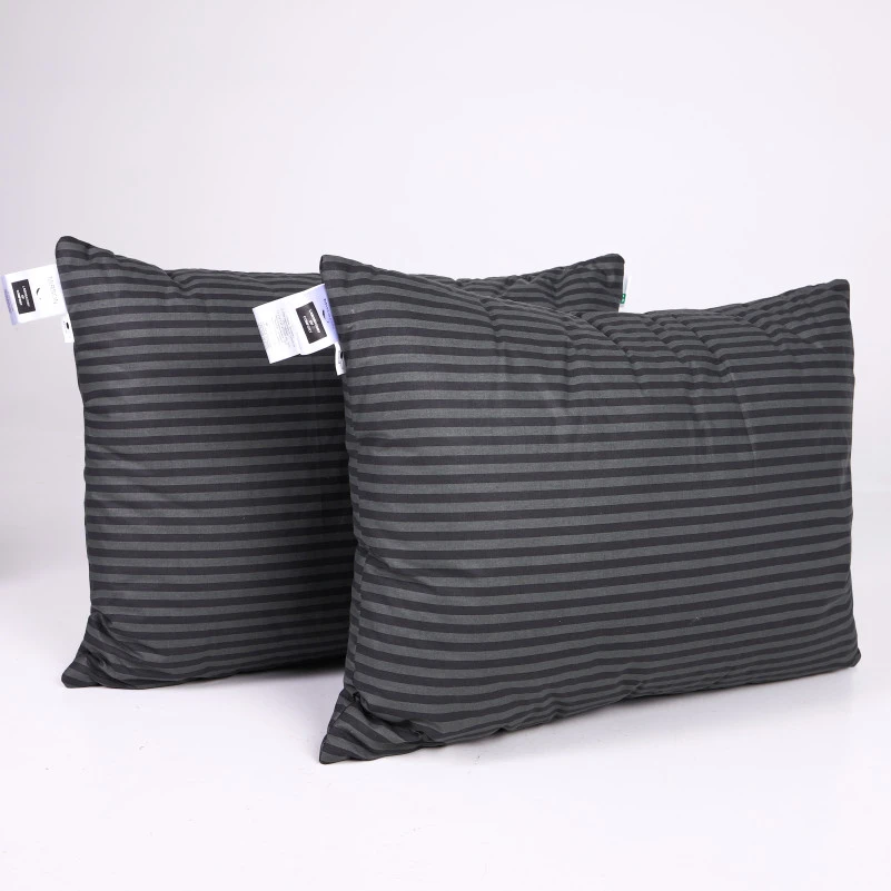 Набір подушок №0112 Сolor Fun Line 17-0611 Stripe Black Tencel (середні)