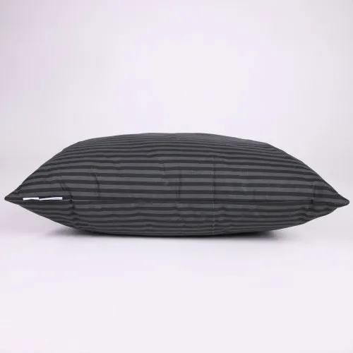 Подушка №0114 Сolor Fun Line 17-0611 Stripe Black Bamboo (середня) - 2