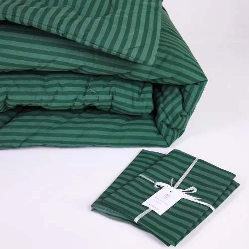 Ковдра №128 Сolor Fun Line 17-0612 Stripe Emerald Бавовна (Демі) - 5