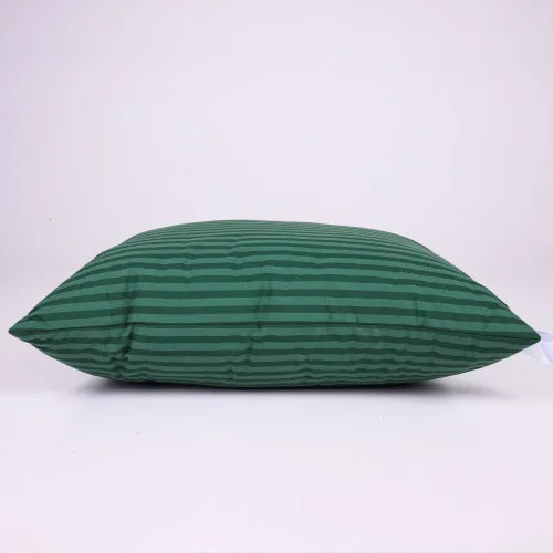 Набор подушек №0108 Сolor Fun Line 17-0612 Stripe Emerald шелк Капок (средние) - 2