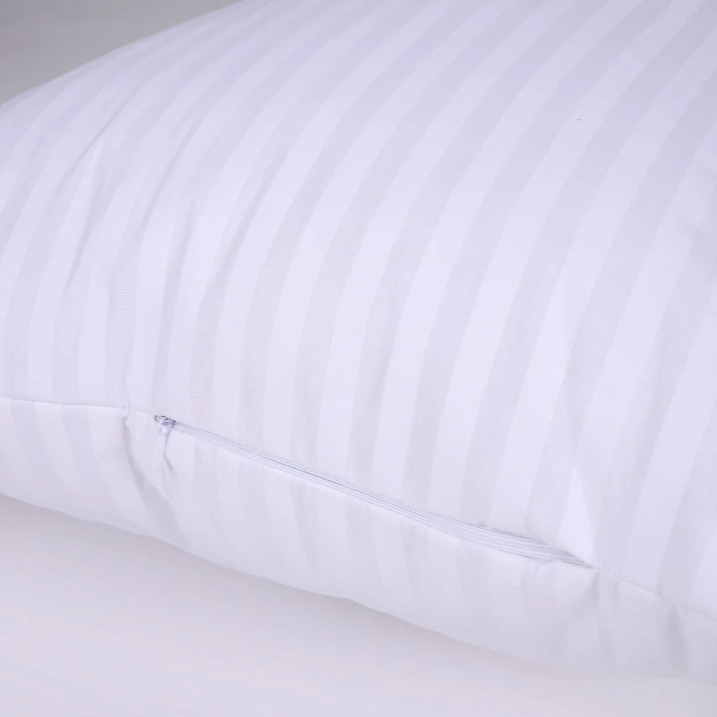 Набір подушок №0118 Сolor Fun Line 17-0605 Stripe White EcoSilk (середні) - 4