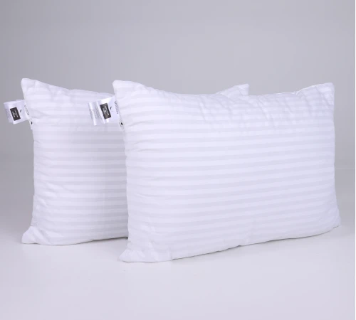 Набір подушок №0118 Сolor Fun Line 17-0605 Stripe White EcoSilk (середні)