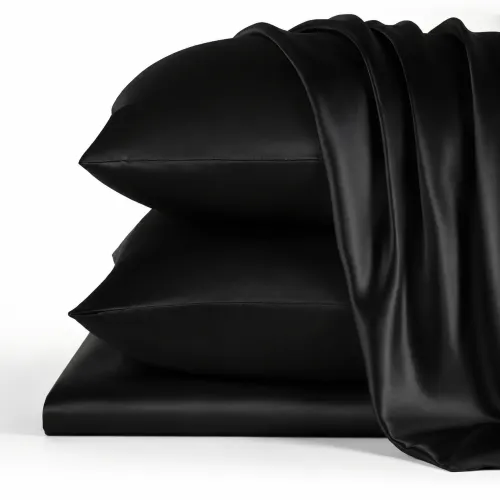 Комплект постільної білизни 100% натуральний шовк сорт Mulberry 30-13 Black Perl - 3