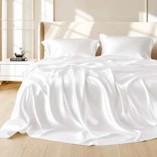 Комплект постільної білизни 100% натуральний шовк сорт Mulberry 30-11 White Perl - 2