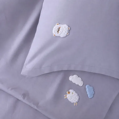 Комплект постельного белья LITTLE KIDS Poplin Edition Bobby the Sheep 054 Light Gray - 1