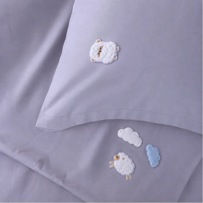 Комплект постільної білизни LITTLE KIDS Poplin Edition Bobby the Sheep 054 Light Gray