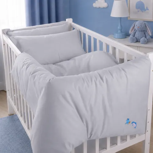Комплект постільної білизни BABY Poplin Edition Ocean 054 Light Gray - 2