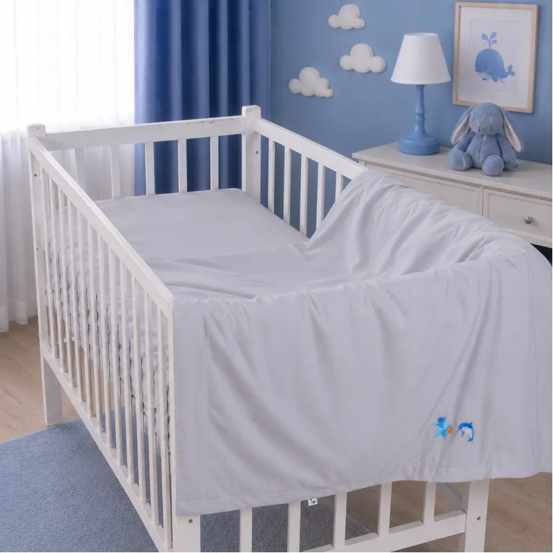 Комплект постільної білизни LITTLE KIDS Poplin Edition Ocean 054 Light Gray Фото - 8