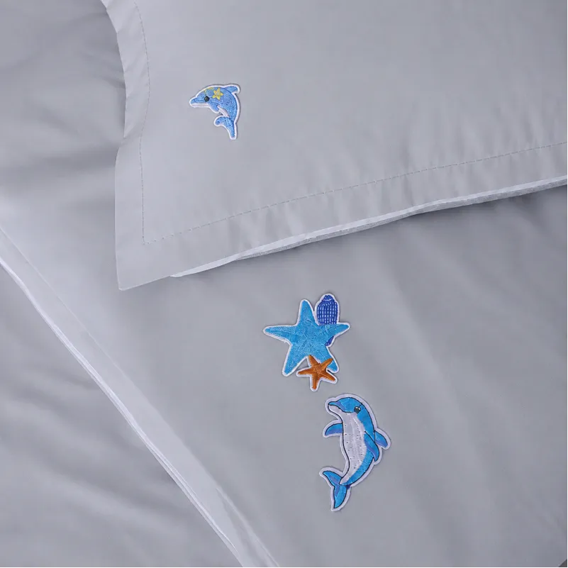 Комплект постільної білизни BABY Poplin Edition Ocean 054 Light Gray