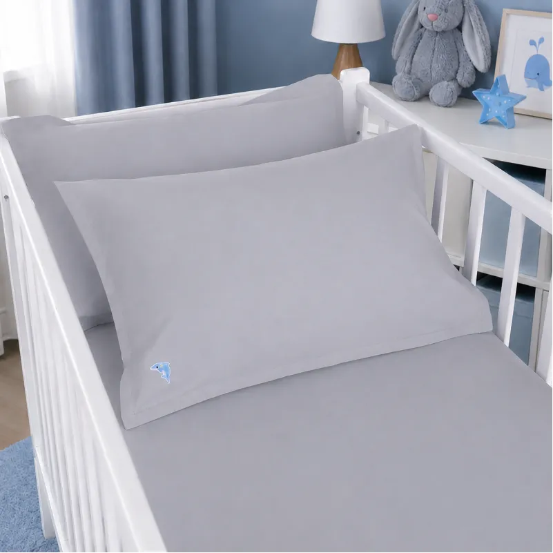 Комплект постільної білизни BABY Poplin Edition Ocean 054 Light Gray Фото - 7