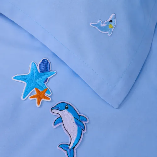 Комплект постільної білизни BABY Poplin Edition Ocean 002 + 067 Maricel - 1