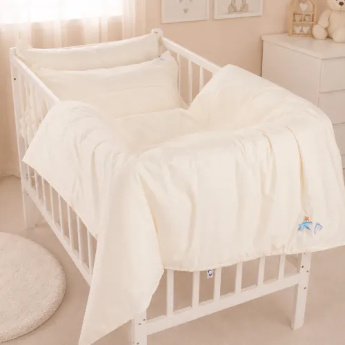 Комплект постільної білизни BABY Poplin Edition Ocean 002 Milky White - 2