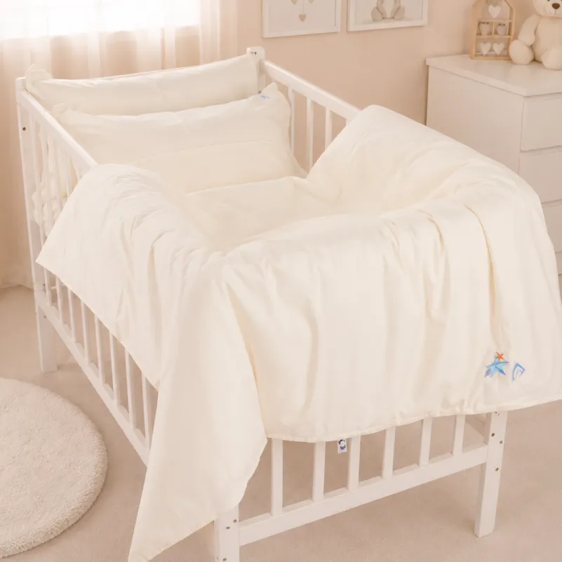 Комплект постельного белья BABY Poplin Edition Ocean 002 Milky White - 1