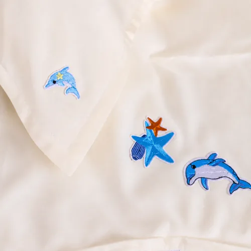 Комплект постельного белья LITTLE KIDS Poplin Edition Ocean 002 Milky White - 1