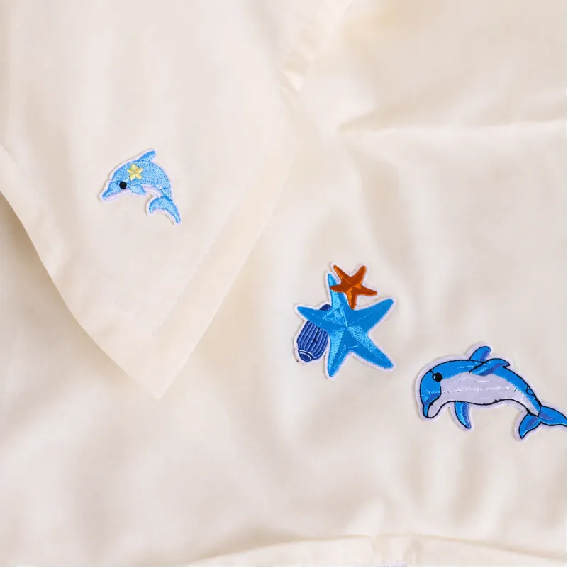 Комплект постільної білизни LITTLE KIDS Poplin Edition Ocean 002 Milky White