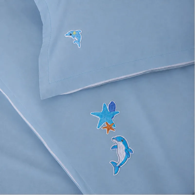 Комплект постільної білизни BABY Poplin Edition Ocean 067 Green wave