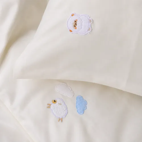 Комплект постільної білизни BABY Poplin Edition Bobby the Sheep 002 Milky White - 1