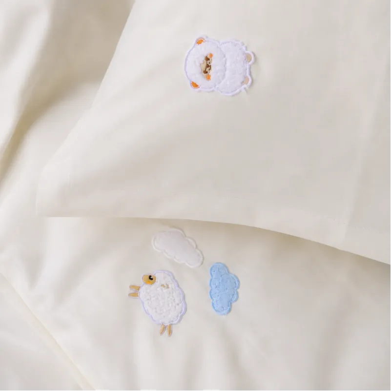 Комплект постельного белья BABY Poplin Edition Bobby the Sheep 002 Milky White