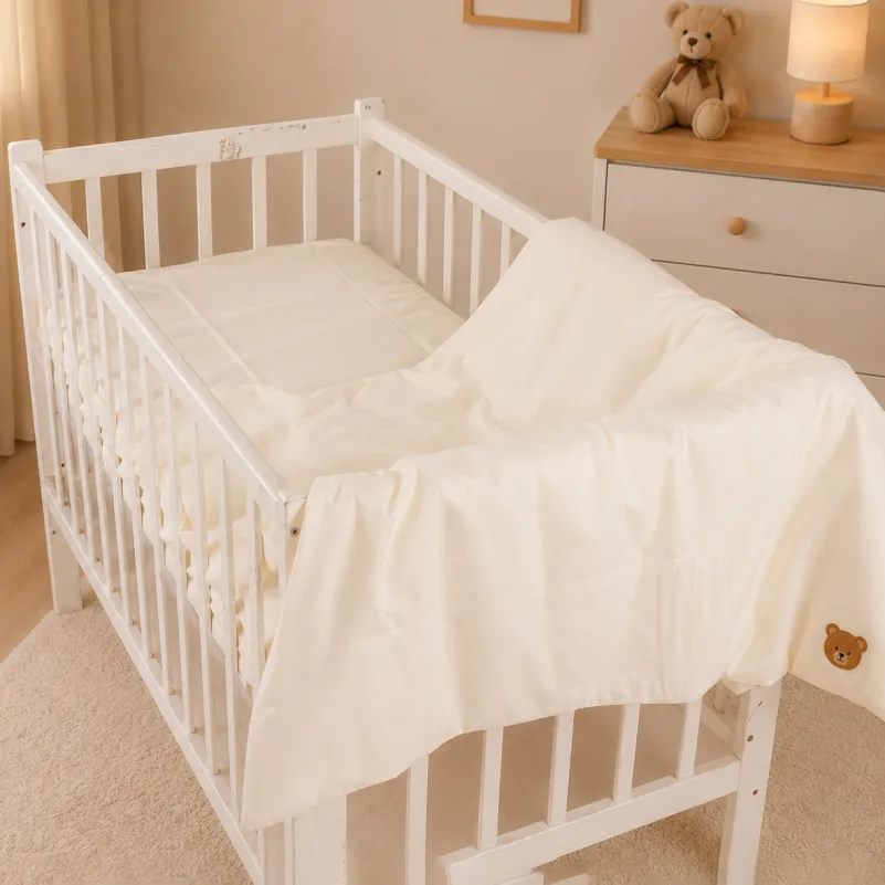 Комплект постільної білизни LITTLE KIDS Poplin Edition Teddy Bear 002 Milky White Фото - 8