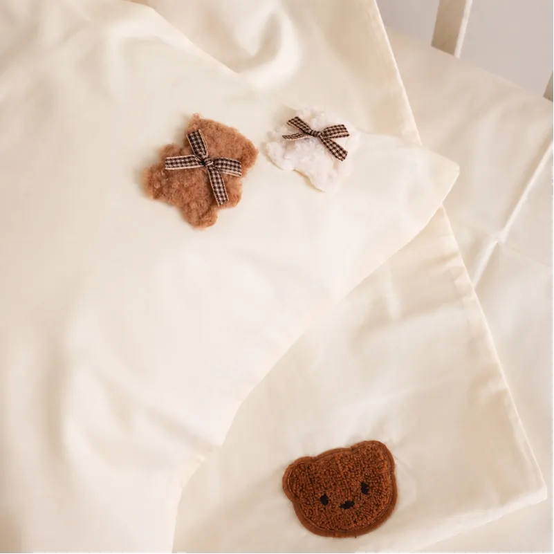 Комплект постельного белья BABY Poplin Edition Teddy Bear 002 Milky White Фото - 8