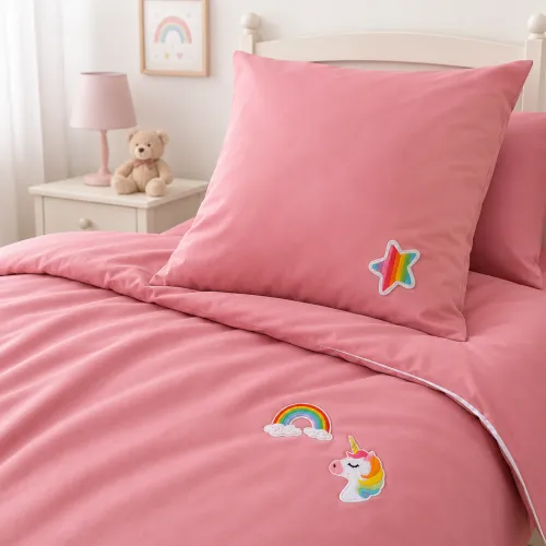 Комплект постільної білизни LITTLE KIDS Poplin Edition Unicorn 018 + 041 Dahlia - 1